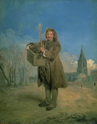 Savoyard med ett murmeldyr, 1715-16